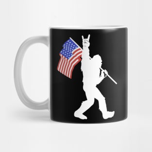 American Flag Bigfoot Mug